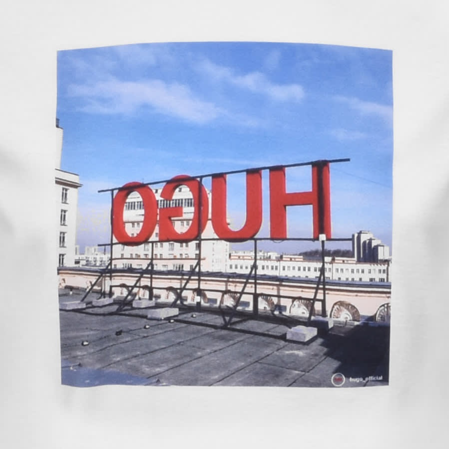 Alternative Image for ProductHUGO Dus Logo T Shirt White3